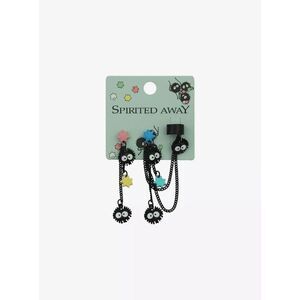 Spirited Away Studio Ghibli Spirited Away Soot Sprite Cuff Earring Set